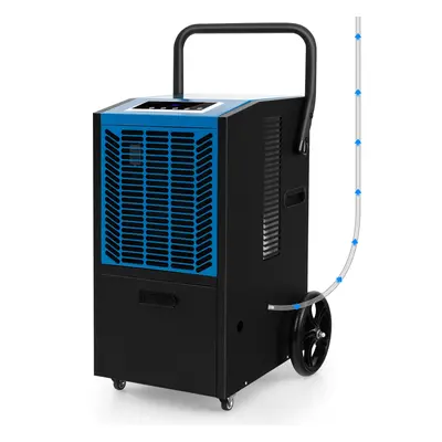 66 L/Day Commercial Dehumidifier w/ 24H Timer & Wheels for Warehouse