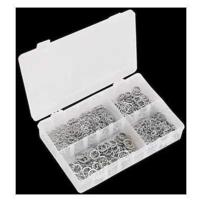 Lock Washer Assortment 1000pc Serrated Internal M5-M10 Metric