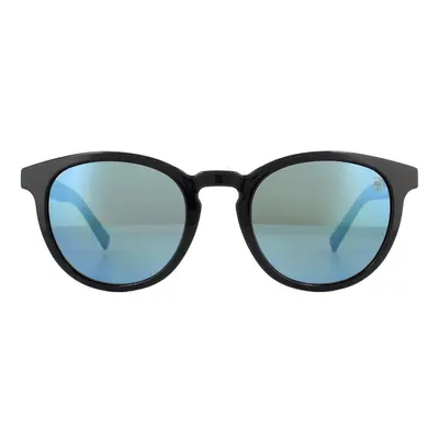 Timberland Sunglasses TB9128 01D Shiny Black Blue Blue Polarized