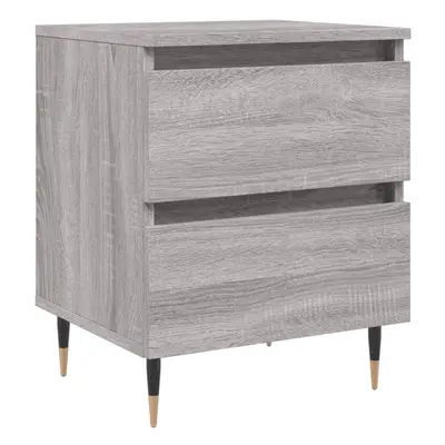 (grey sonoma, pcs) vidaXL Bedside Cabinets Side Table Bedstand pcs Grey Sonoma Engineered Wood