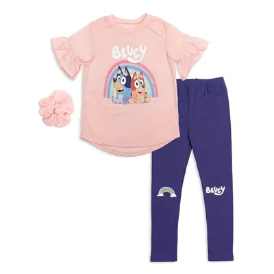 Bluey and Bingo Toddler Girls Piece Outfit Set: T-Shirt Legging Scru