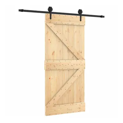 vidaXL Sliding Door with Hardware Set Interior Door Barn Door Solid Wood Pine