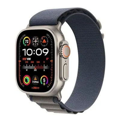 Apple Watch Ultra 49mm(GPS+Cellular) (MRET3, Titanium Case with Indigo Alpine Loop - M)