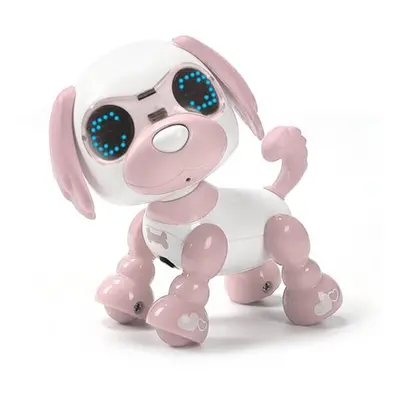 (Pink) Robot Dog Robotic Puppy Interactive Toy Birthday Gifts Christmas Present Toy for Children