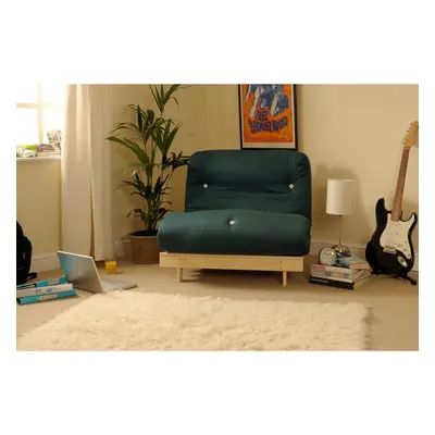 (Green, 3ft Single) Ayr Luxury Futon Set