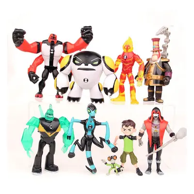 9PCS/SET Ben Action Figure 5" PVC Doll Set Play Toy Model