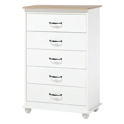 5 Drawer Chest SHARON cm White