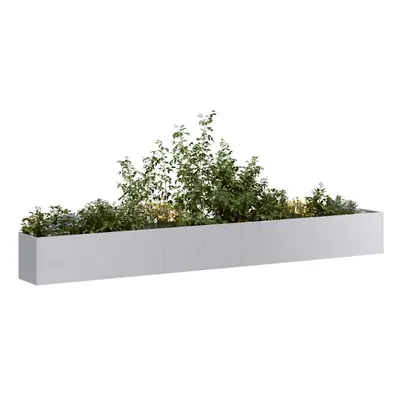 vidaXL Planter 360x40x40 cm Galvanised Steel