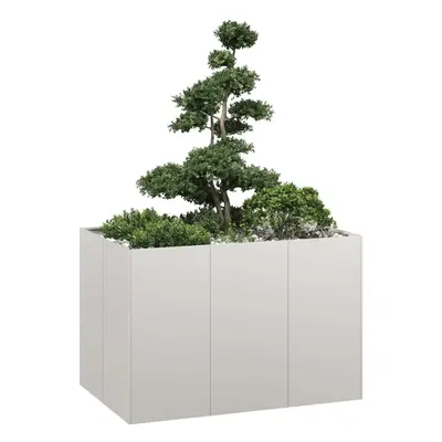 vidaXL Planter 120x80x80 cm Stainless Steel