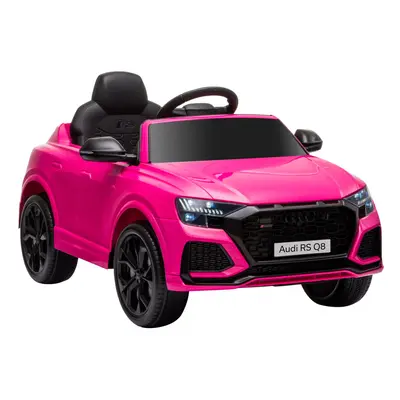 HOMCOM Audi RS Q8 6V Kids Electric Ride On Car Toy w/ Remote Control Pink