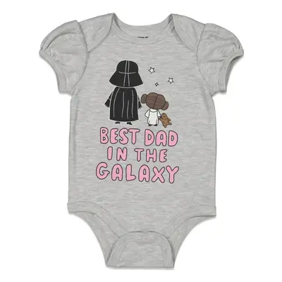 STAR WARS Newborn Baby Girls Short Sleeve Baby Bodysuit Gray Month