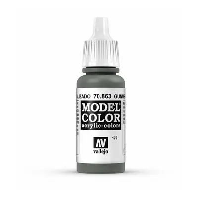 Vallejo Model Color ml Acrylic Paint - Metallic Gunmetal Grey