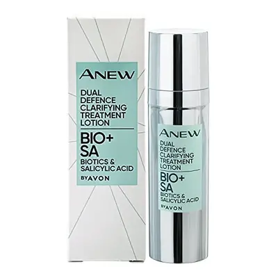 Anew Dual Defence Clarifying Treatment Lotion by Avon with Biotics & Salicylic Acid - 30ml, Whit