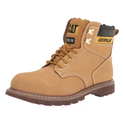 cat Footwear Mens Second Shift Steel Toe Work Boot, Honey, Wide