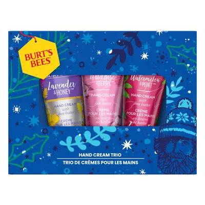 Burts Bees Hand Cream Trio Holiday Gift Kit EA