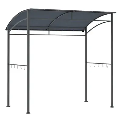 Outsunny 2.2 x 1.5 m BBQ Gazebo Tent Sun Shade with Canopy, Grey