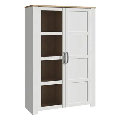 Bohol Display Cabinet in Riviera Oak/White