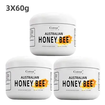 3X Cvreoz Australian Bee Venom Pain And Bone Healing Balm 60g NEW