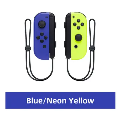 (Blue Yellow) Joy Pad Wireless Controller L/R Controllers with Grip Support Wake-up