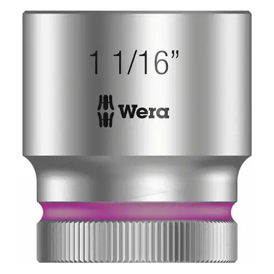 Wera 1 1/16-Inch HMC Zyklop Socket with Hexagon Drive - Silver