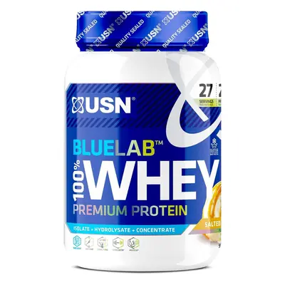 (Salted Caramel) 908g USN Blue Lab Whey Isolate Protein Powder Muscle Building Nutrition Shake