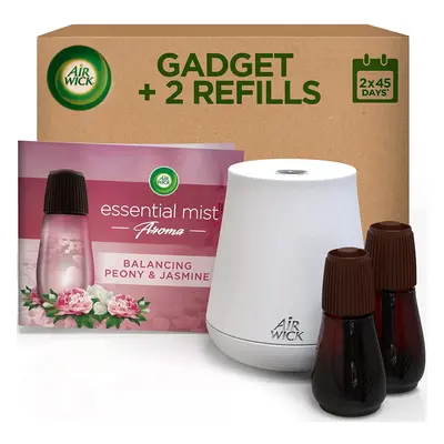 Air Wick Air Freshener Essential Oils Bundle Pack (1 Gadget + Refills), BALANCING PEONY & JASMIN