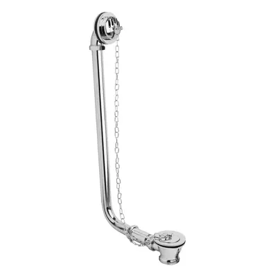 Traditional Exposed Bath Waste, Suitable for Baths up to 20mm Thick, Chrome, x x 220mm