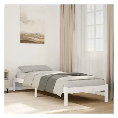 vidaXL Extra Long Bed Frame without Mattress White 90x220 cm Solid Wood Pine