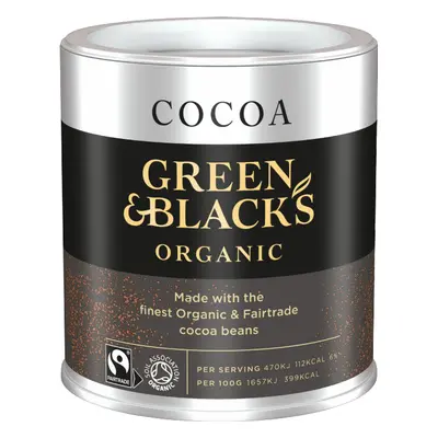 GREEN & BLACK'S Organic Cocoa 125g (Pack of 6)