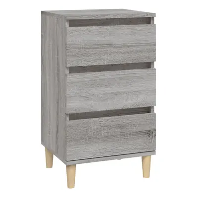 (grey sonoma) vidaXL Bedside Cabinet Engineered Wood End Table Nightstand Multi Colours