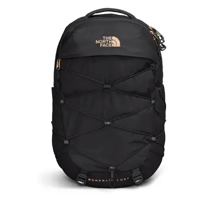 THE NORTH FACE Womens Borealis Luxe Commuter Laptop Backpack TNF BlackBurnt Coral Metallic One S