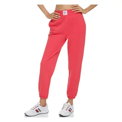 Tommy Hilfiger Women's Easy Fit Pintucks Elastic Ankles Jogger Ruby G