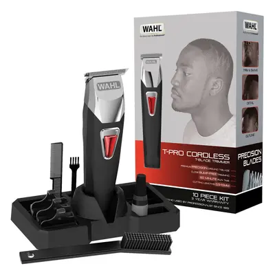 Wahl Afro T-Pro Men's Hair Trimmer Clipper Kit T-Blade Cordless Rechargeable UK