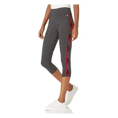 Tommy Hilfiger Women's High Rise Performance Capri Legging Storm Heat