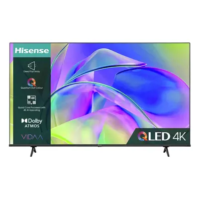 Hisense QLED 4K Smart TV Inch 65E78KQTUK HDR UHD VIDAA OS Black