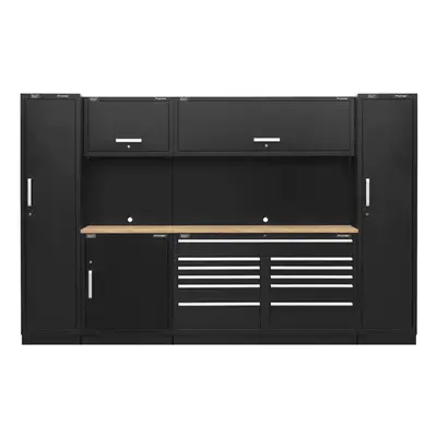 Sealey Premier™ Storage System with Hardwood Worktop 3.55m APMSCOMBO7W