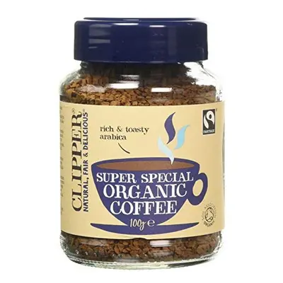 Clipper Super Special Organic Arabica Instant Coffee | x 100g Jars | Bulk Buy for Home & Caterin