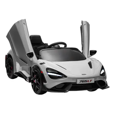 AIYAPLAY McLaren 765LT Licensed 12V Kids Ride on Car w/ MP3 Music, Grey