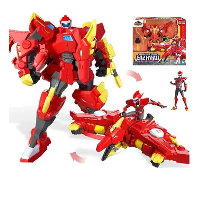 (Sammy) Mini Force Toy Anime Super Dinosaur Power Machine Transformation Robot Model Set