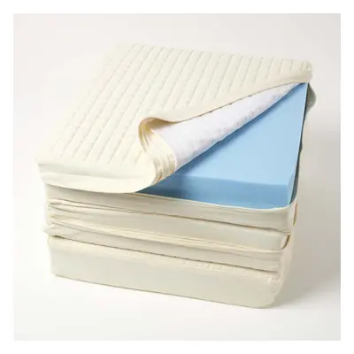 (Cream, x x cm) Quilted Orthopaedic Booster Cushion Cover