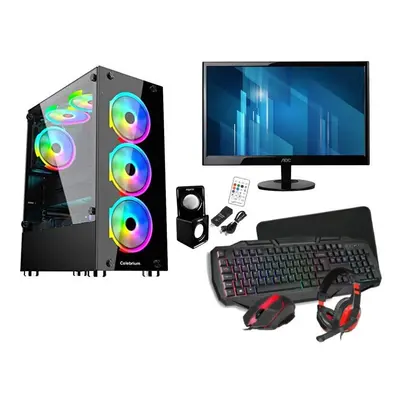 Gaming PC Computer Bundle Intel Quad Core i5 16GB 1TB Win 2GB GT710