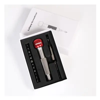 (Red) Lollipop Screwdriver EDC Tool High Quality Multifunctional Keychain