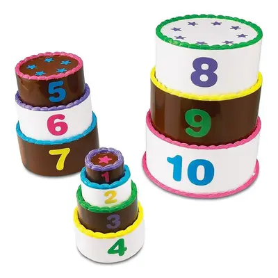 Learning Resources Stack and Count Layer Cake - Pieces Ages 18+ Months Toddler Learning Toys Ear