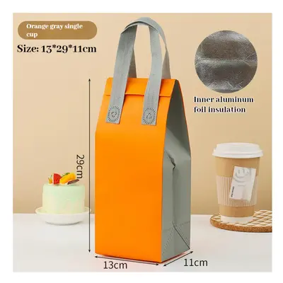 (Hermes Orange Single Cup; Inspection Bag) Takeaway Dedicated Tin Foil Bag Pockets, Catering Cof