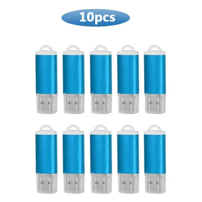 (128GB x10pcs, Blue USB 2.0) 10PCS/lot Colour USB 2.0 USB Flash Drive 8GB 16GB 32GB 64GB USB Sti