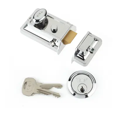 P-77-CH-CH-60 - Traditional Nightlatch - 60mm - Chrome Finish - Standard Security