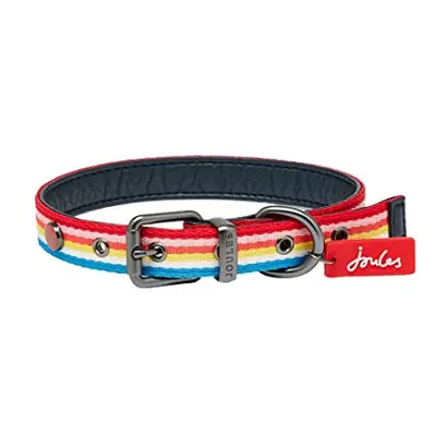 Joules Rainbow Stripe Dog Collar Medium