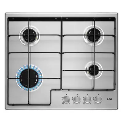 AEG HGX6400SM 60cm Burner Gas Hob - Stainless Steel