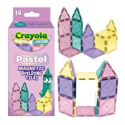 CreateOn Crayola Magnetic Tiles Building Set for Kids Magnetic Building Toys for Kids STEM Trave