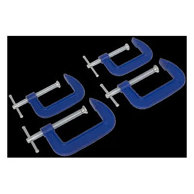 G-Clamp Set 75mm & 100mm - 4pc